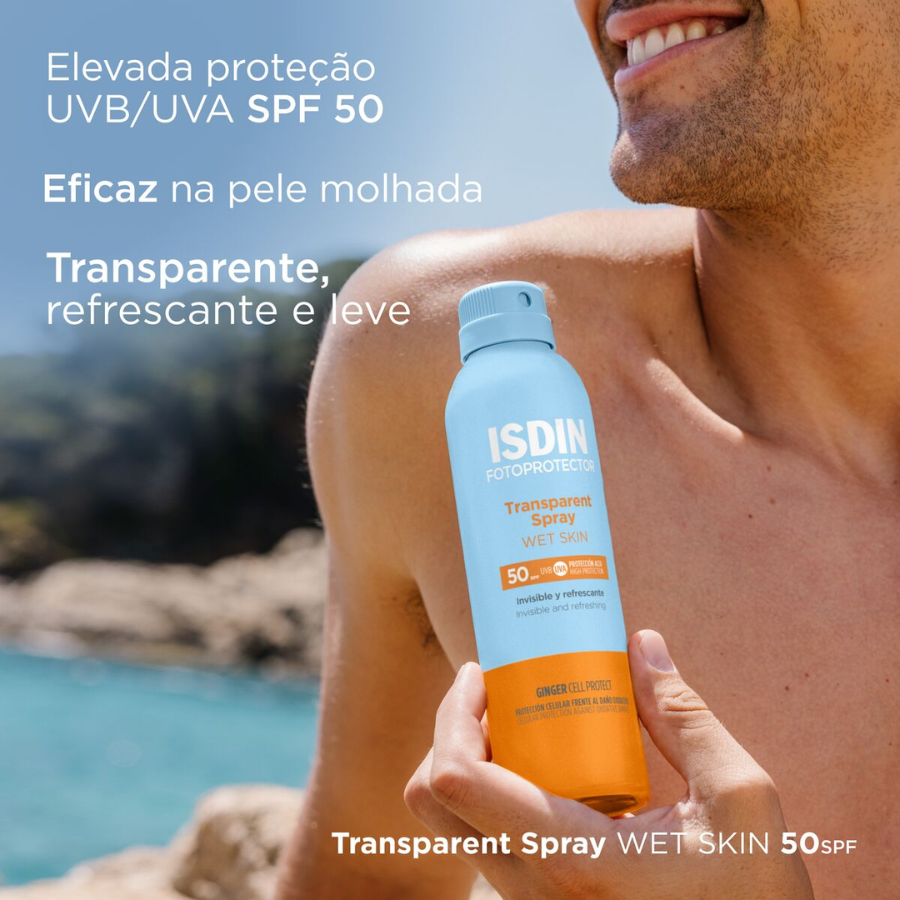 Isdin Fotoprotector Wet Skin Spray Transparente FPS 30 250 ml