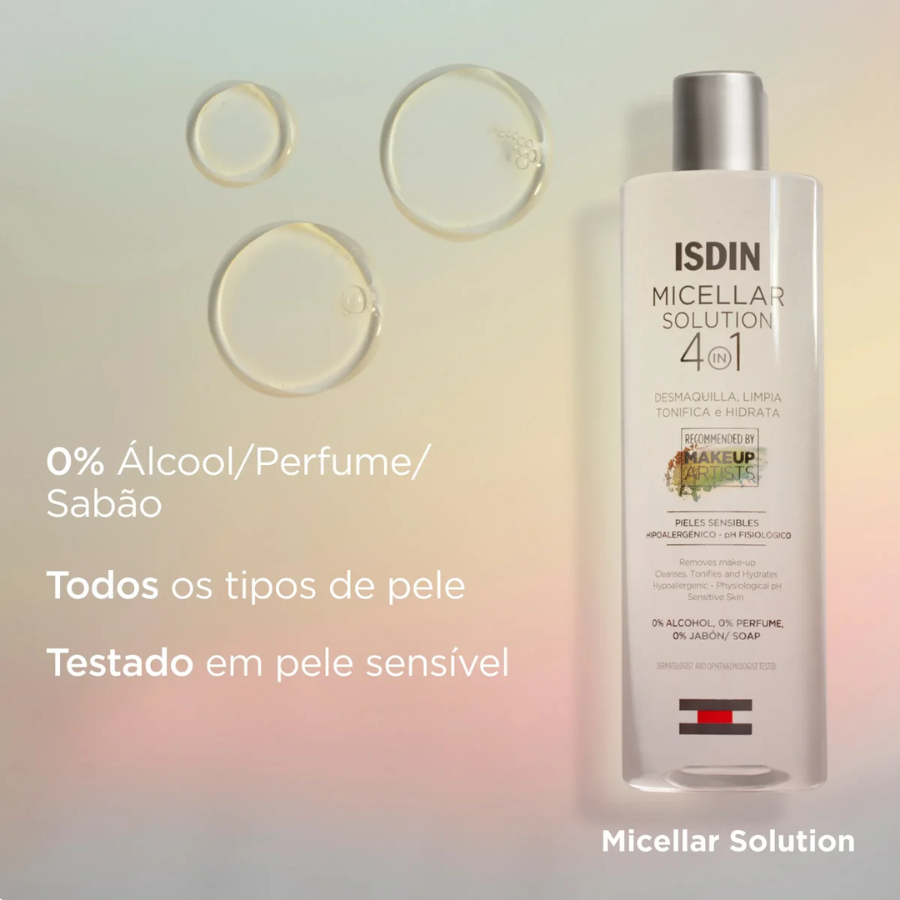 Isdin Solución Micelar Agua Micelar 4 en 1 400 ml