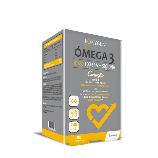 Biokygen Ómega-3 100mg EPA + 500mg DHA Cápsulas x60