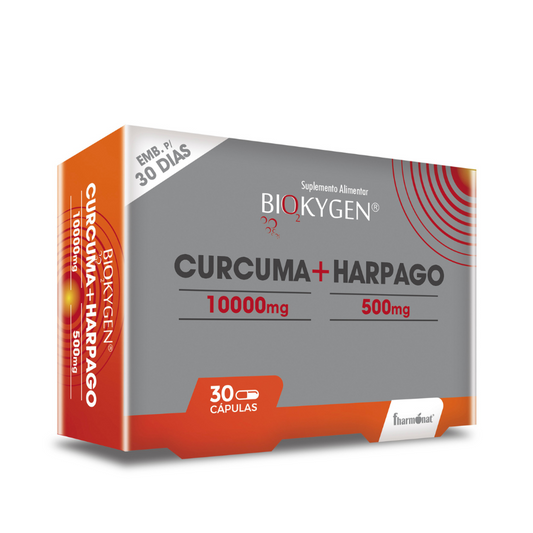 Biokygen Cúrcuma 10000mg + Harpago 500mg Cápsulas x30