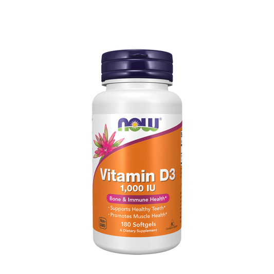 Now Vitamin D3 1000IU Cápsulas x180