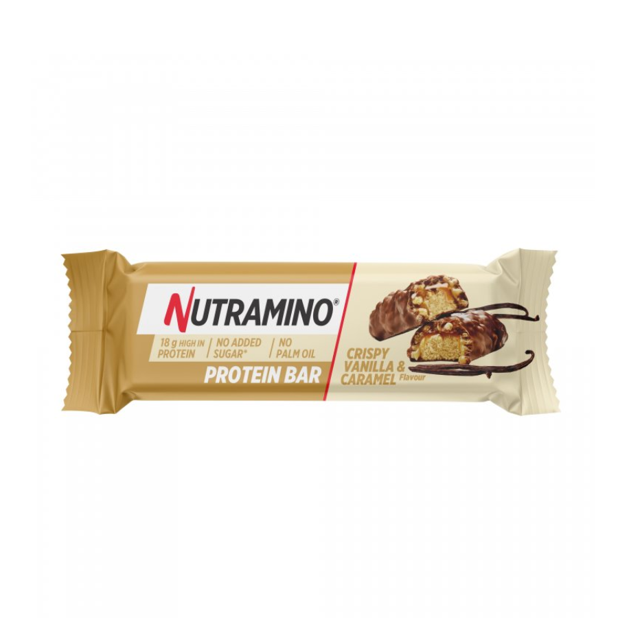 Nutramino Barra Proteína Crispy Baunilha e Caramelo 55g