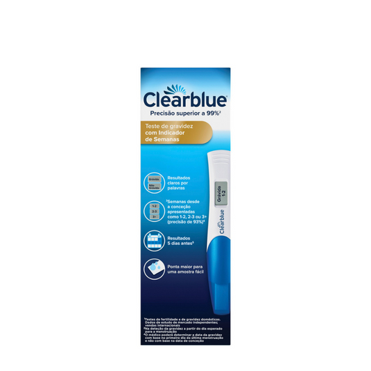 Prueba de embarazo digital Clearblue con indicador de semanas