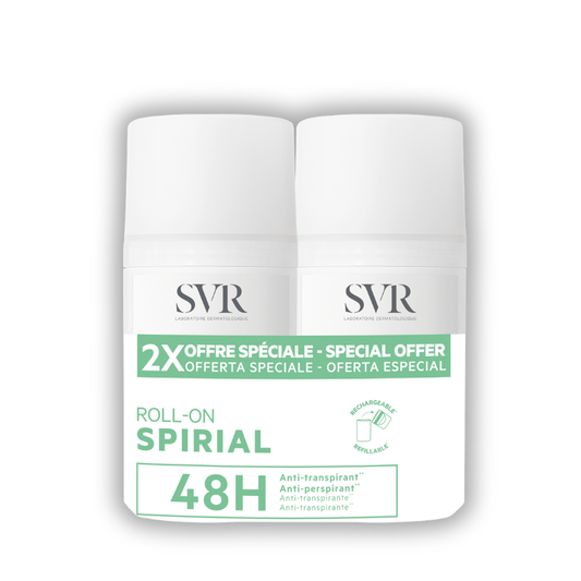 SVR Spirial Desodorante Antitranspirante Roll-On 2x50ml 1=2