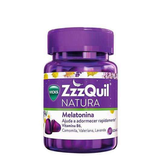 Vicks ZzzQuil Natura Sleep Gomitas de melatonina x30