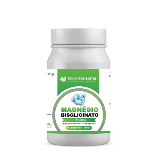 Comprimidos de bisglicinato de magnesio Novo Horizonte 750 mg x60