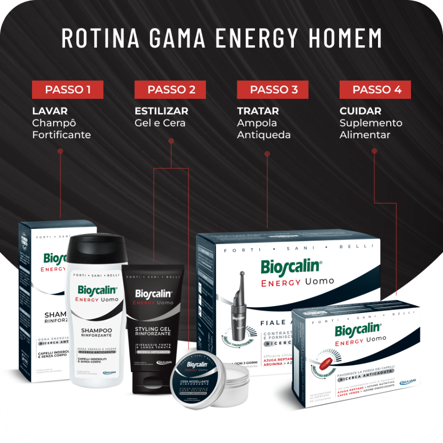 Bioscalin Energy Homem Anti-Queda Ampolas x10