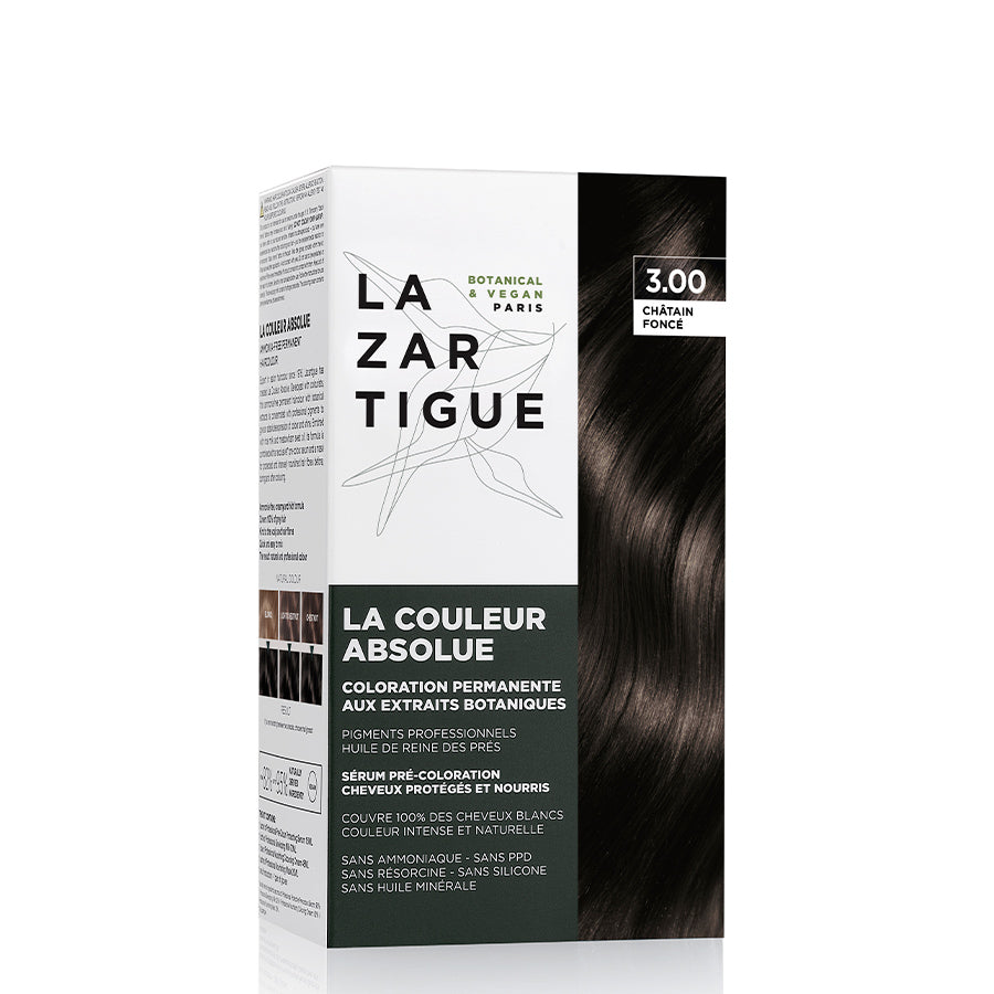 Lazartigue Coloración Permanente Tono 3.00 Castaño Oscuro