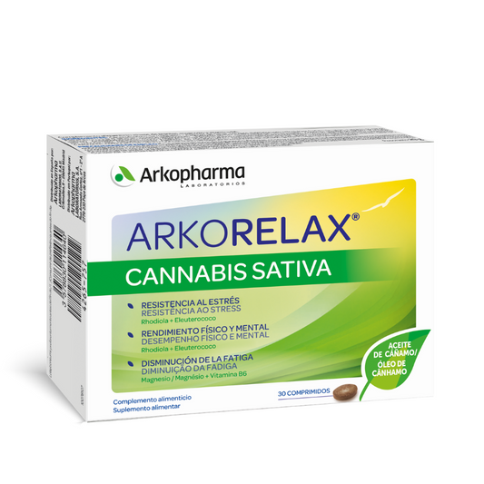 Comprimidos de cannabis sativa Arkorelax x30