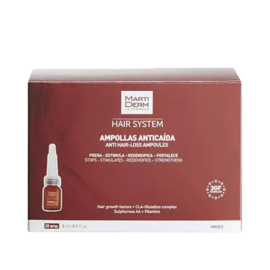 Sistema capilar Martiderm Ampollas anticaída x28
