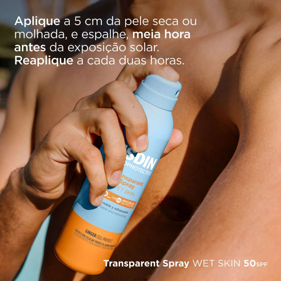 Isdin Fotoprotector Wet Skin Spray Transparente FPS 30 250 ml