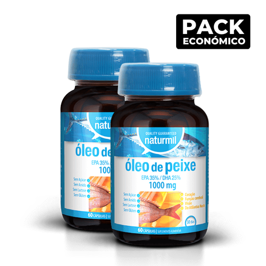Naturmil Aceite de Pescado Omega-3 1000mg Cápsulas 2x60