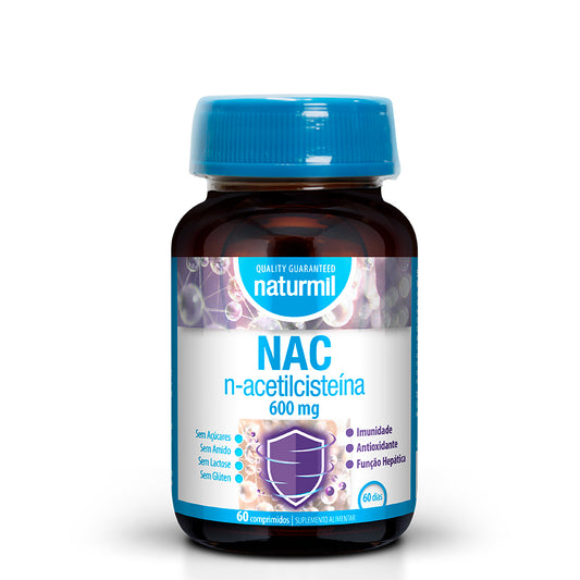 Naturmil NAC N-Acetilcisteína 600 mg comprimidos x60