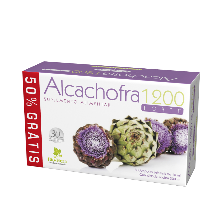 Bio-Hera Alcachofa 1200 Forte Ampollas x30