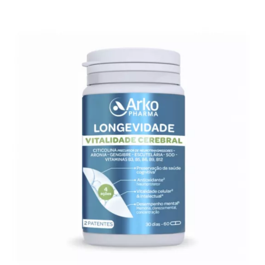 Arkocápsulas Longevidade Vitalidade Cerebral x60 Cápsulas