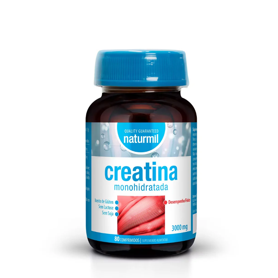 Naturmil Creatina Monohidratada 3000mg Cápsulas x80