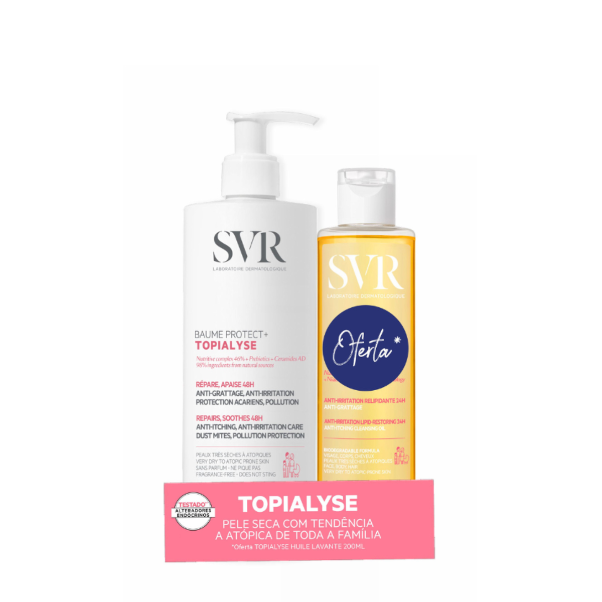SVR Topialyse Baume Protect 400ml + Huile Limpiador 200ml