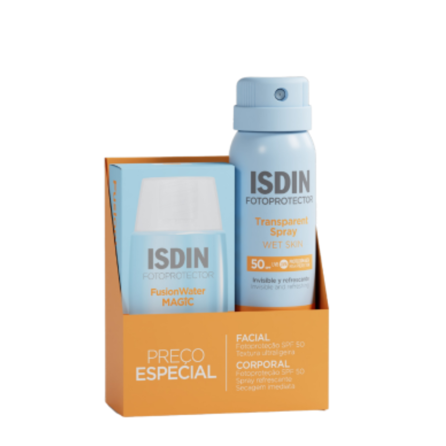 Isdin Fusion Water Magic 50ml + Spray Transparente 100ml