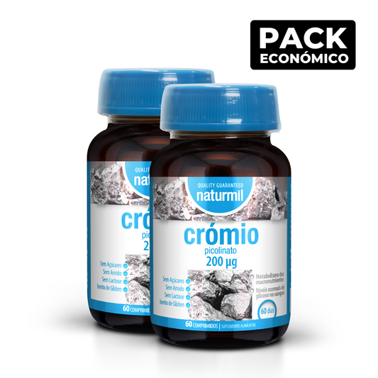 Naturmil Picolinato de Cromo 200 ug Comprimidos 2x60
