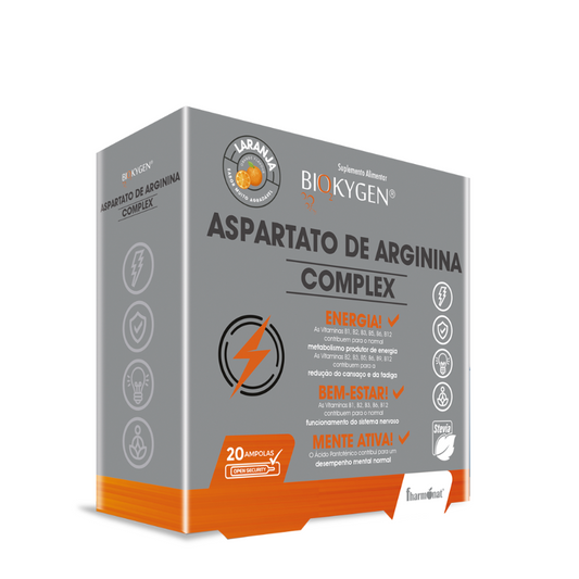 Complejo de aspartato y arginina Biokygen (20 ampollas de color naranja)