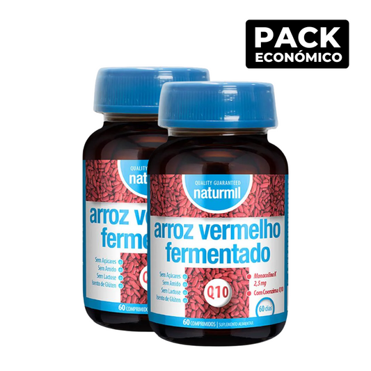 Tabletas de arroz de levadura roja Naturmil 2x60