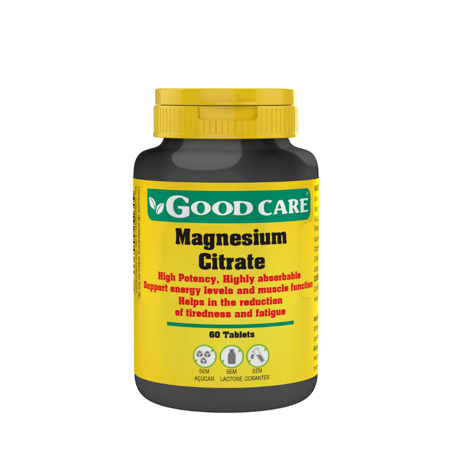Cápsulas de citrato de magnesio Good Care de 200 mg (60 cápsulas)