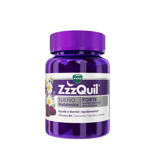 Vicks ZzzQuil Sleep Melatonin Forte Gomitas de Frutos del Bosque x30