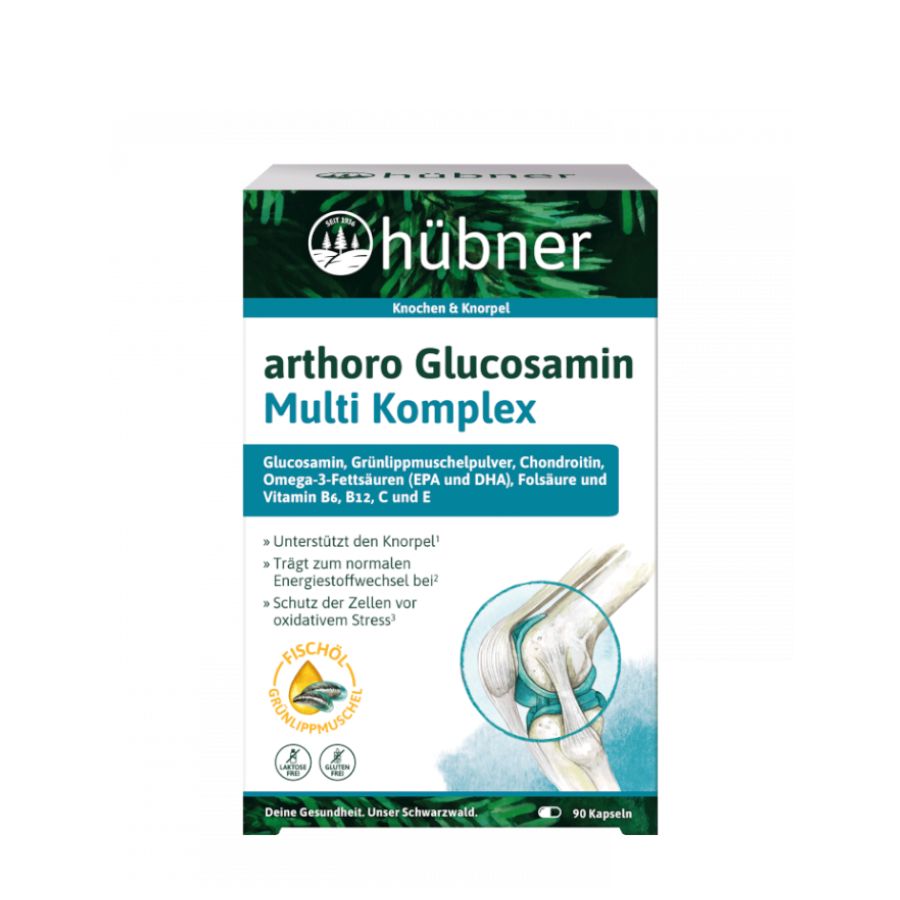 Cápsulas de glucosamina Hubner Arthoro x90