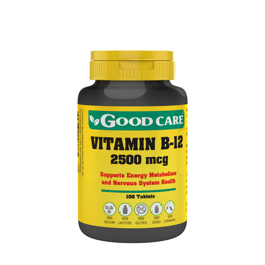 Cápsulas de vitamina B12 Good Care de 2500 mcg x100