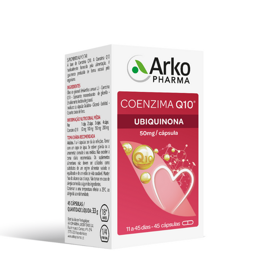 Cápsulas de coenzima Q10 de Arkopharma x45