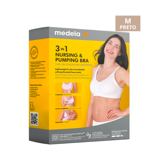 Medela Soutien Amamentação e Extração 3 em 1 Preto M