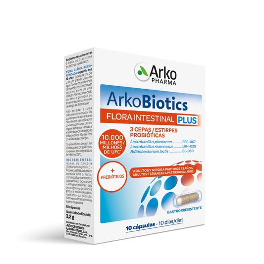 Cápsulas intestinales Flora Arkobiotics x10