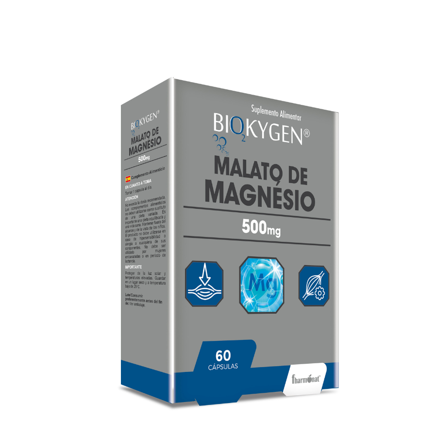 Biokygen Malato de Magnésio 500mg Cápsulas x60