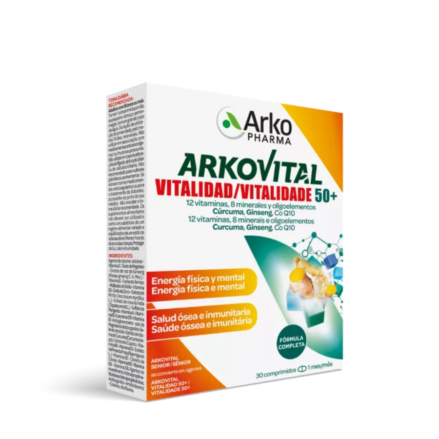 Arkovital Vitality 50+ Comprimidos x30