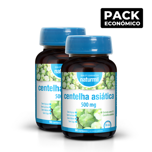 Naturmil Centelha Asiática 500mg Comprimidos 2x90