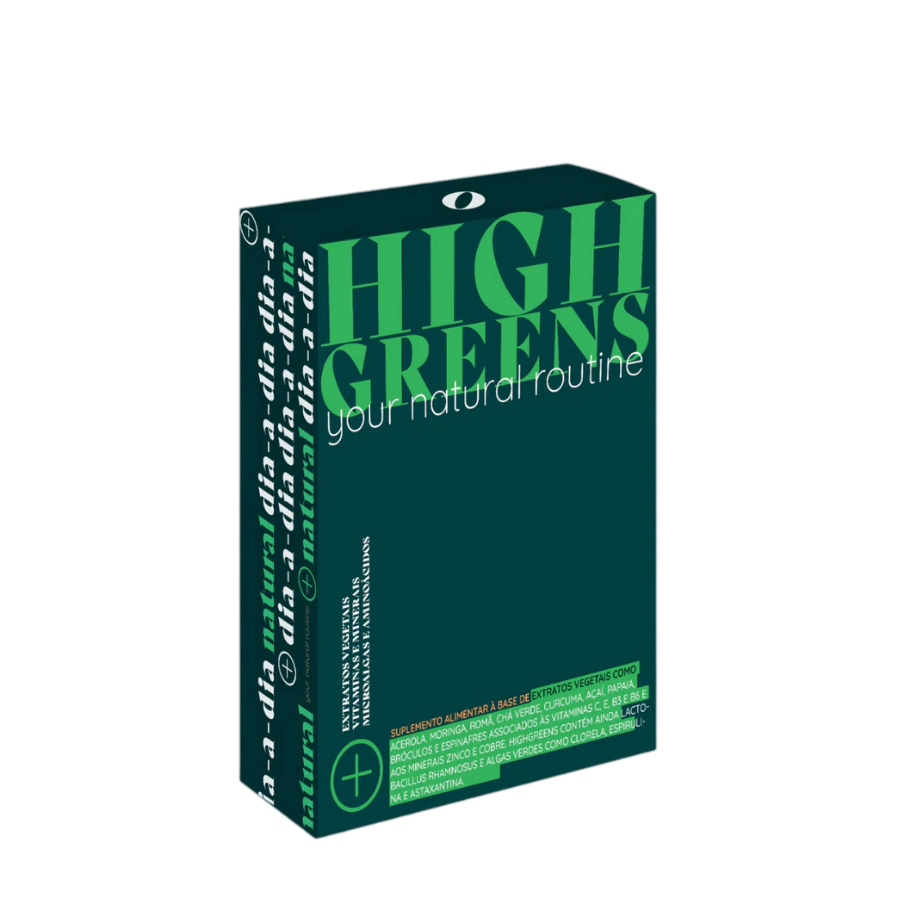 Cápsulas veganas High Greens para el bienestar general (30 cápsulas)