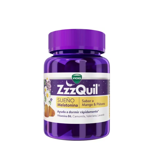 Gomitas Vicks ZzzQuil Sleep con melatonina, mango y plátano x30