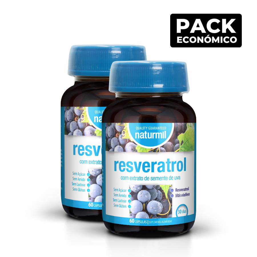 Naturmil Resveratrol Cápsulas 2x60