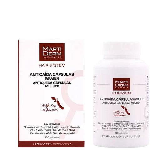 Martiderm Hair System Cápsulas Anti Queda Mulher x120