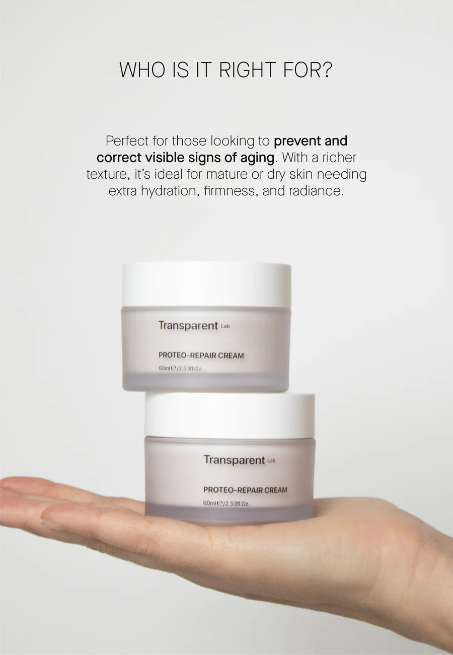 Crema Proteo-Reparadora Transparent Lab 60ml