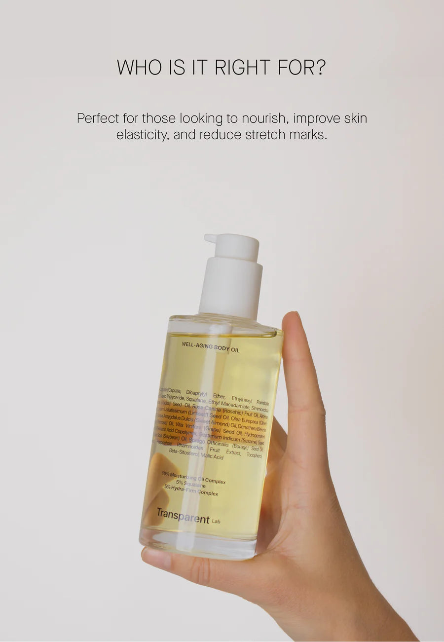 Aceite corporal Well-Aging Transparent Lab 200 ml