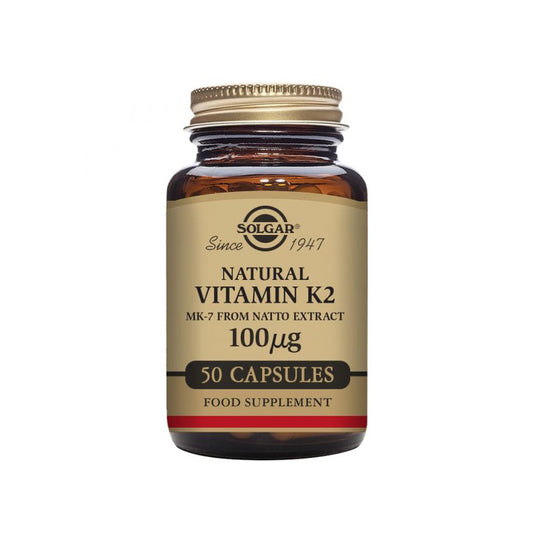 Cápsulas Solgar de vitamina K2 de 100 mg x50