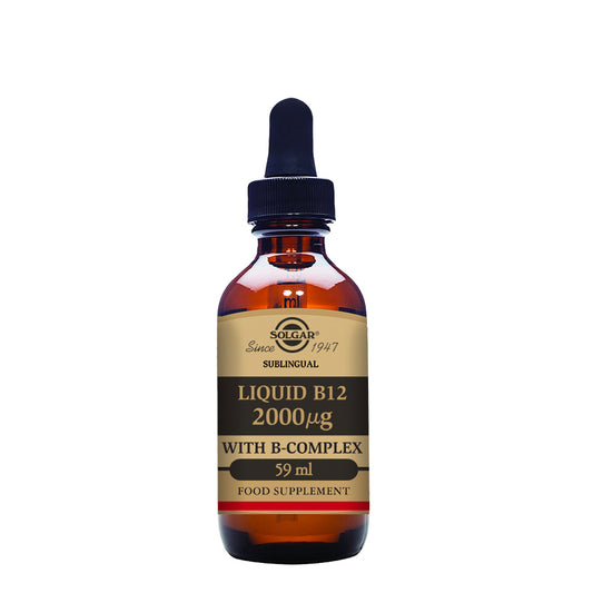 Solgar Liquid Vitamina B12 com Complexo B 2000 mcg 59ml