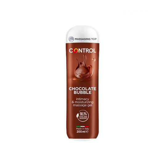 Control Chocolate Bubble Gel de Massagem 3 em 1 200ml