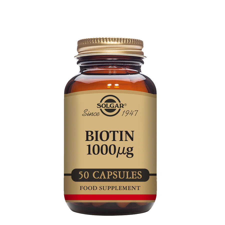Cápsulas de biotina Solgar 1000ug x50